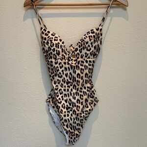 Vix Scarlet Knot One-Piece Swim - Animal Print